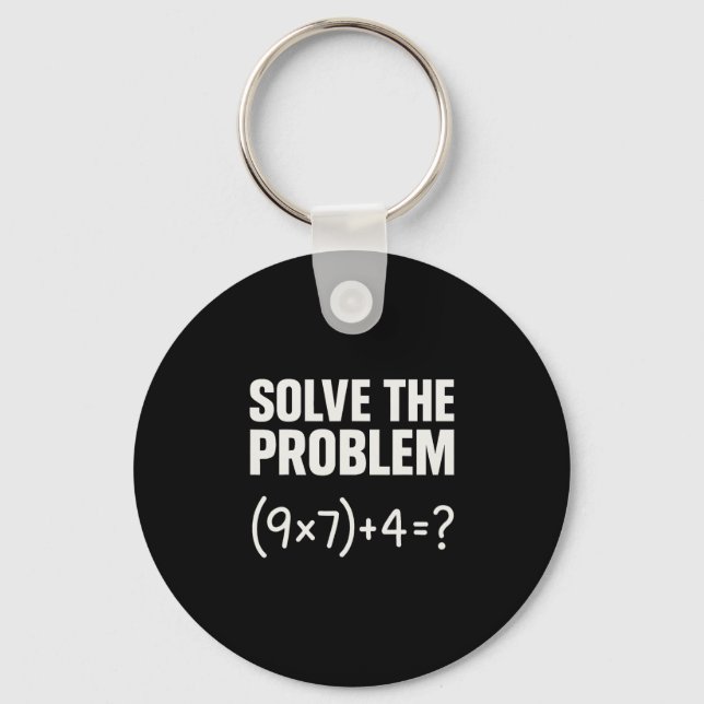 Llavero Solve The Problem Funny Math 67 Meme Teacher Stude (Anverso)