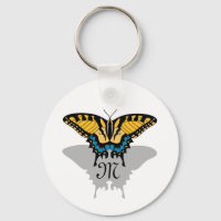 Sombra de mariposa de cola tragada Monograma