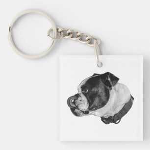 Llavero Sombreado Bulldog