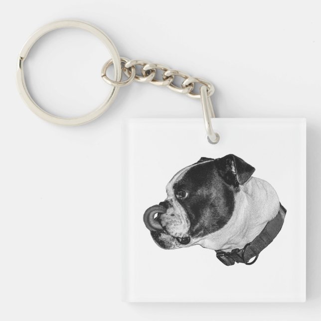 Llavero Sombreado Bulldog (Frente)