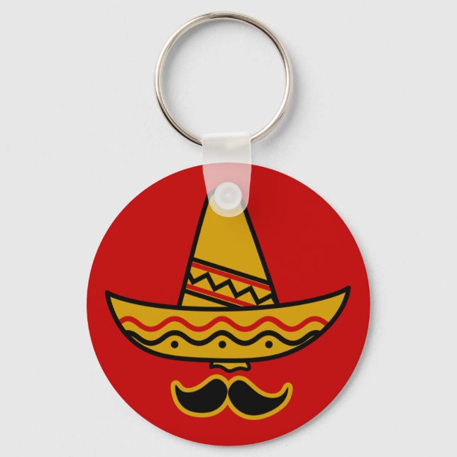 Llavero Sombrero and Moustache Keychain (Anverso)