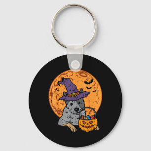 Llavero Sombrero de Bruja Luna Jack O Linterna Halloween