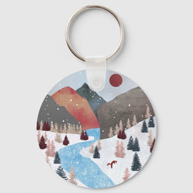 Llavero Sombrero de camión de caza de invierno (Reverso )