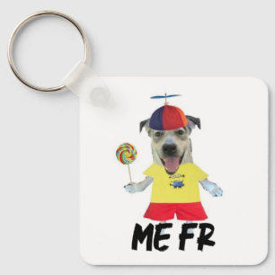 Llavero Sombrero de hélice de perro cita divertida