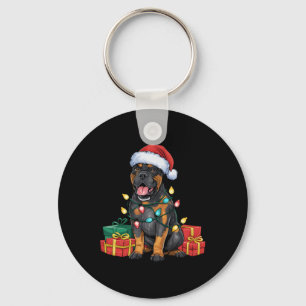 Llavero Sombrero de Santa Luces de Navidad Cane Corso Perr