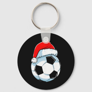 Llavero Sombrero divertido de Navidad de fútbol americano