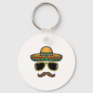 Llavero Sombrero Face Cinco de Mayo Fiesta mexicano de Fie