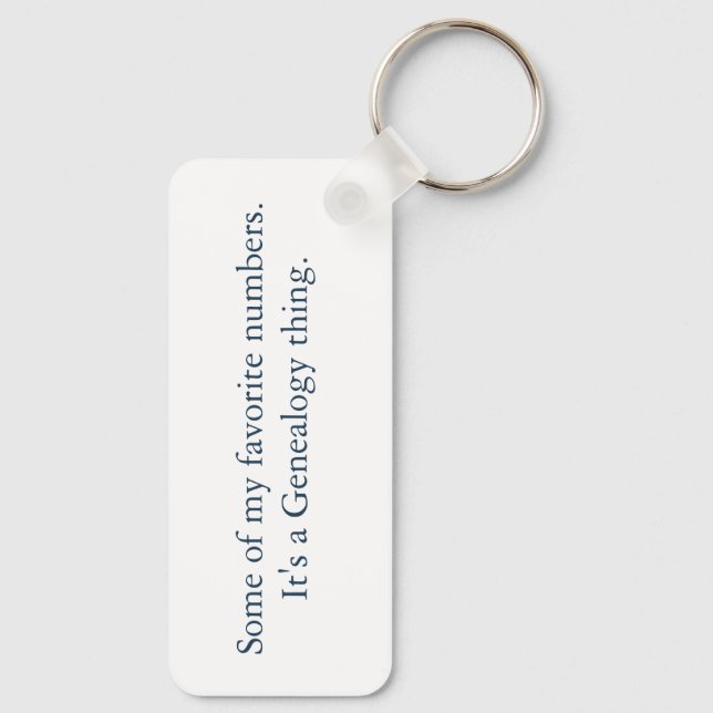 Llavero Some of my favorite numbers (Reverso)