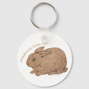 Llavero Somebunny me ama la cadena de claves