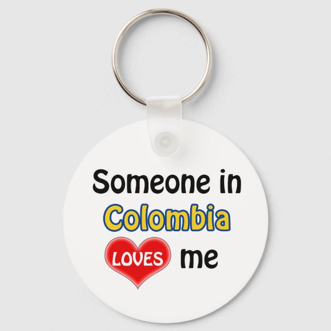 Llavero Someone in Colombia Loves me (Anverso)