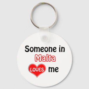 Llavero Someone in Malta Loves me