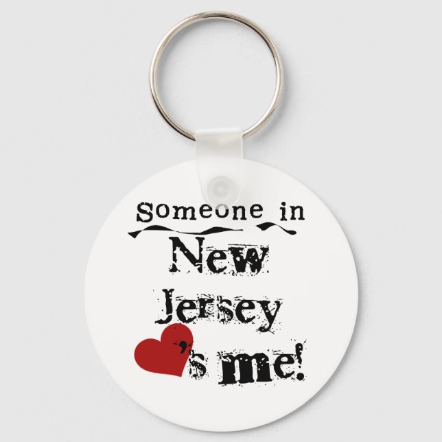Llavero Someone In New Jersey Loves Me (Anverso)