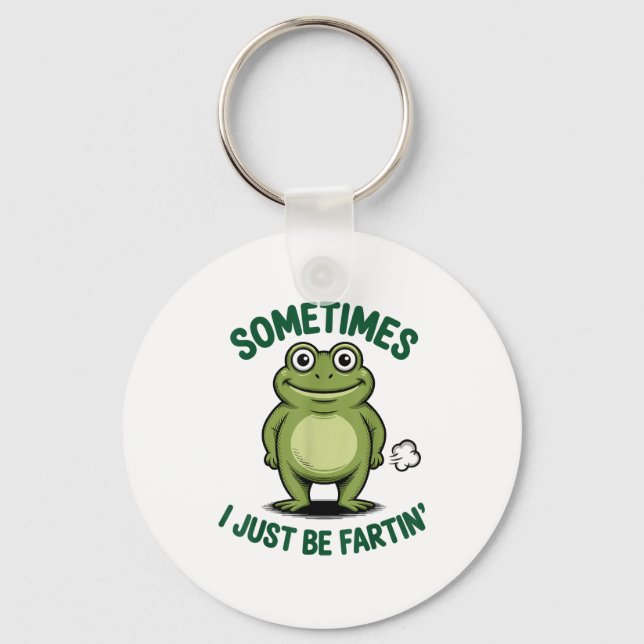 Llavero Sometimes I Just Be Farting Frog Christmas Funny F (Anverso)
