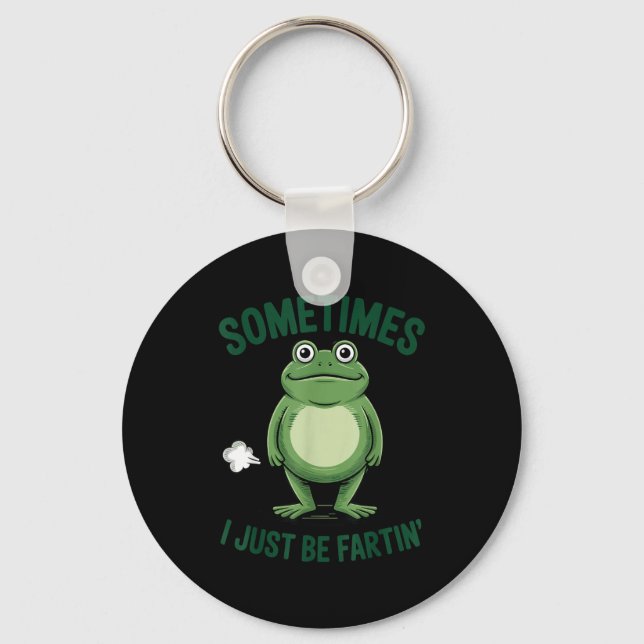 Llavero Sometimes I Just Be Farting Frog Christmas Funny F (Anverso)