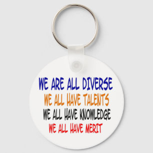 Llavero Somos todos nKeychain (blanco) diverso
