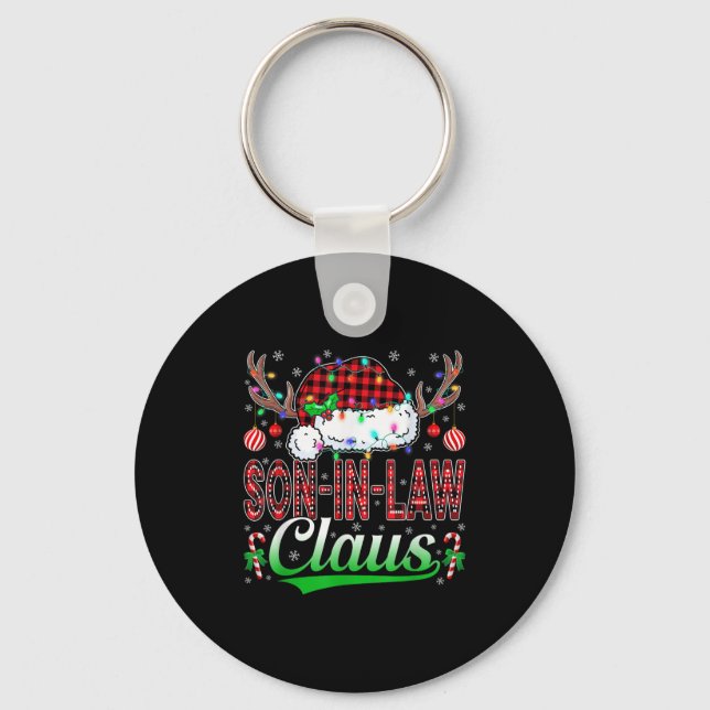 Llavero Son-in-law Claus Christmas Light Matching Family X (Anverso)