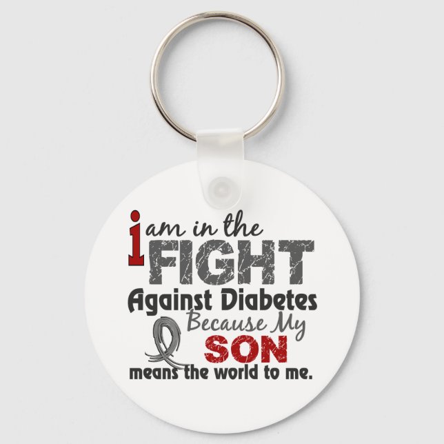 Llavero Son Means World To Me Diabetes (Anverso)