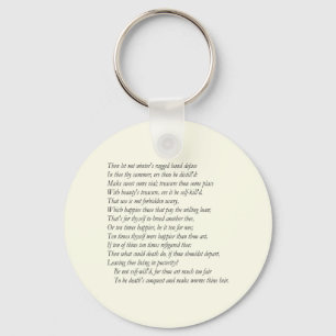 Llavero Sonnet # 6 de William Shakespeare