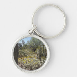 Llavero Sonoran Desert Round Keychain