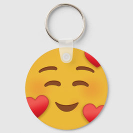 Llavero Sonreir Emoji con corazones