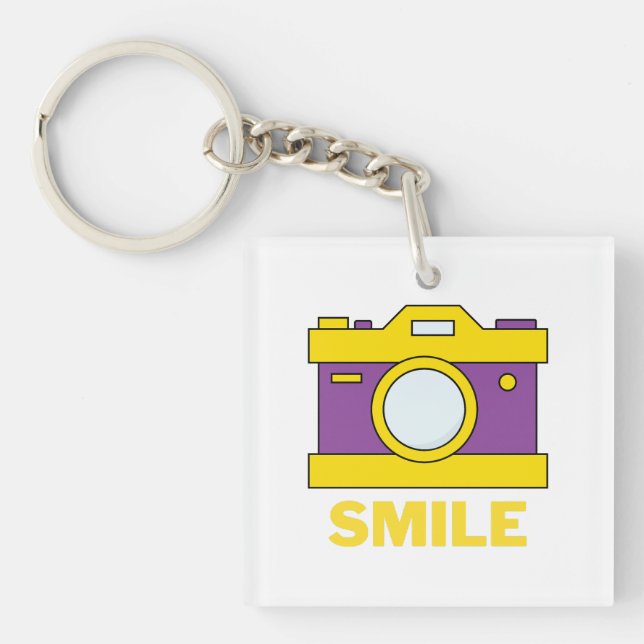 Llavero sonreír para foto gratis (Frente)