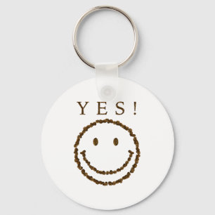 Llavero Sonríe con granos de café