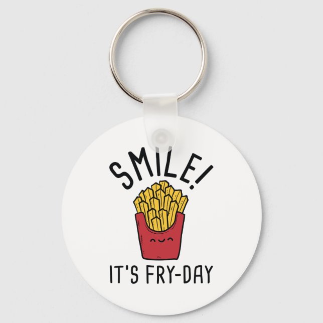 Llavero ¡Sonríe! Es el día de las peleas (Anverso)