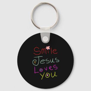 Llavero ‘Sonríe Jesús te Ama’ Nombre Personalizado Cristia
