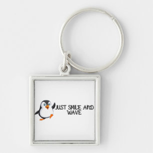 Llavero Sonríe Y Oave Pingüino