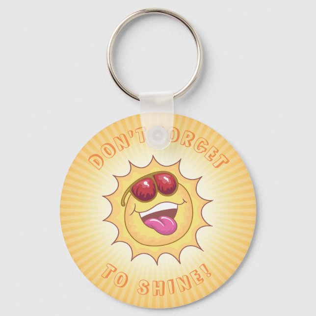 Llavero Sonriendo sol con firmeza (Anverso)