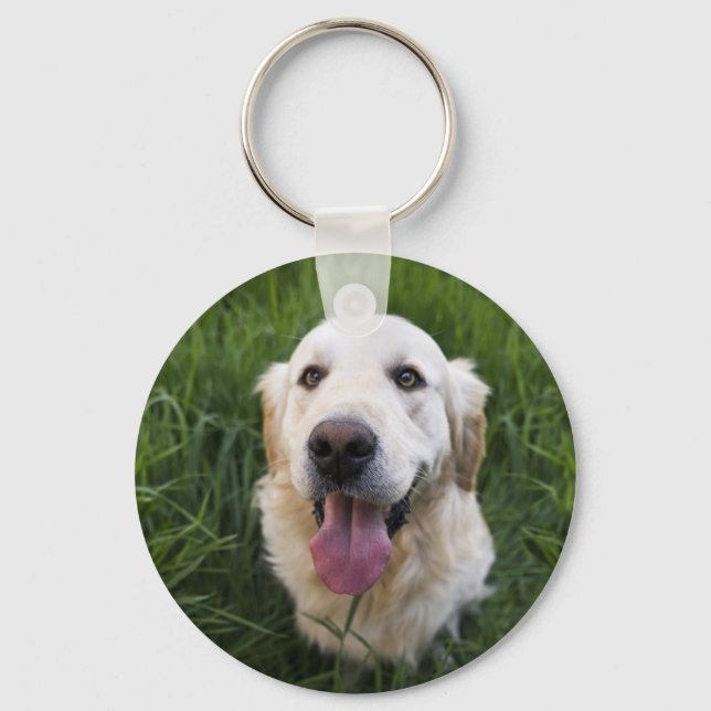 Llavero Sonriente Golden Retriever (Anverso)