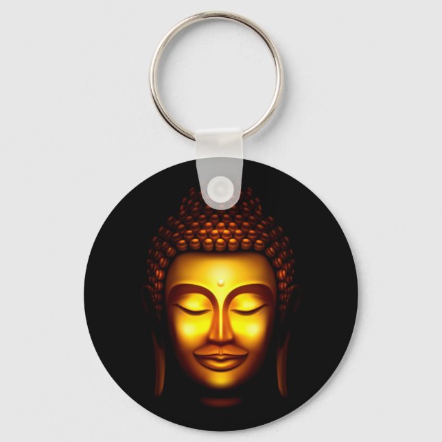 Llavero Sonriente Lord Buddha Gold y Black (Anverso)