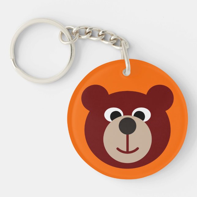 Llavero Sonriente Oso de Teddy (Frente)