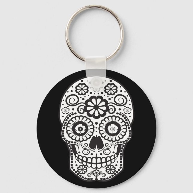Llavero Sonriente Sugar Skull (Anverso)