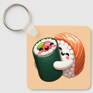 Llavero Sonriente Sushi Abrazo de arte para los amantes de