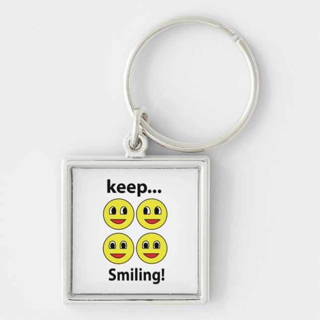 Llavero Sonrisa Cara sonriente Sigue Sonriendo Sonrisa (Frente)