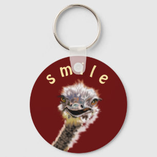 Llavero Sonrisa de regalo de Happy Ostrich Keychain