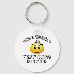 Llavero Sonrisa si usted ama el combatiente de Krav Maga