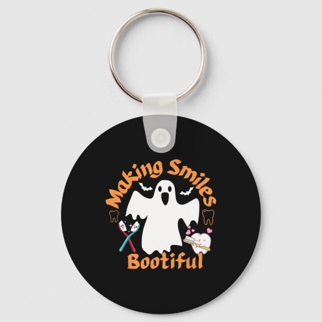 Llavero Sonrisas Bootious Funny Ghost Dentist Halloween De (Anverso)