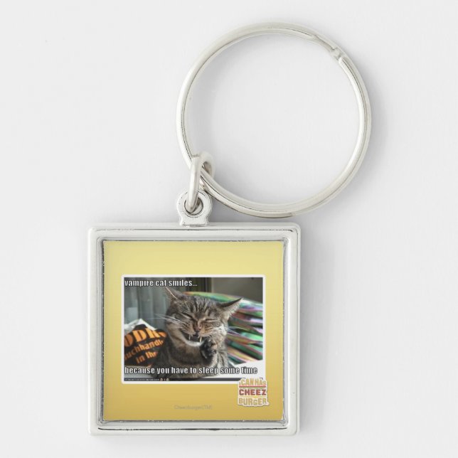 Llavero sonrisas del gato del vampiro (Frente)