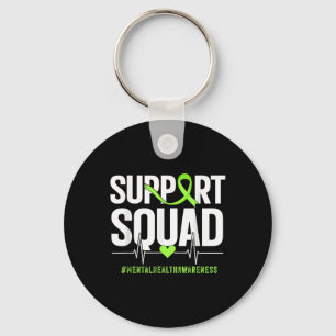 Llavero Soporte de Salud Mental Squad Ribbon Awareness Men