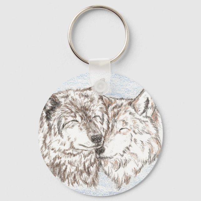 Llavero Soporte de Wolf Keychain (Anverso)