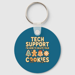 Llavero Soporte Técnico Estoy Aquí Para Eliminar Tus Cooki