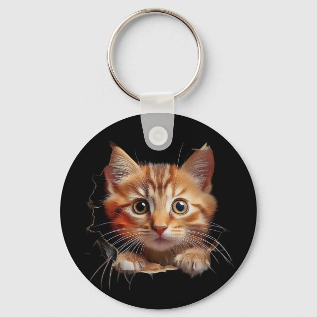 Llavero Sorpresa: una cara de gatito (Anverso)