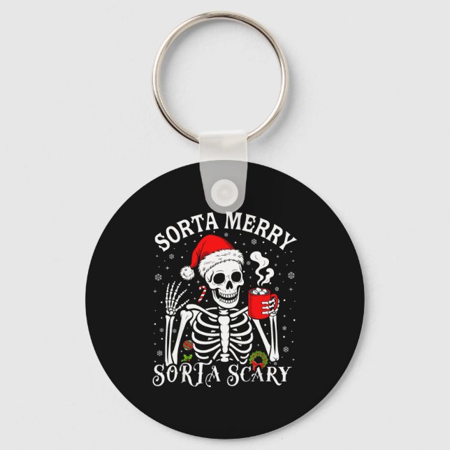 Llavero Sorta Merry Sorta Y Retro Skeleton Hot Cocoa Chris (Anverso)