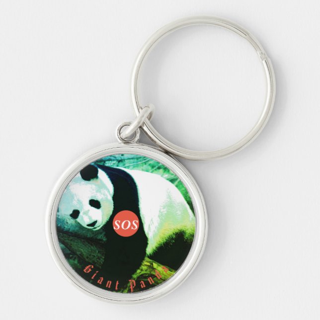 Llavero SOS Giant Panda Porte-clés rond premium (Frente)