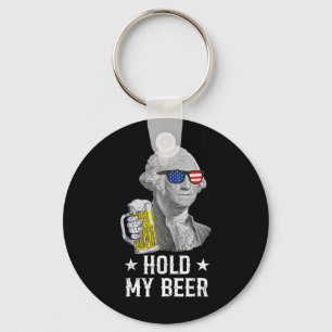 Llavero Sostén mi cerveza George Washington Patriota Diver