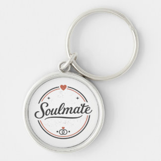 Llavero Soulmate Retro Love Minimal(Light) Couple Matching