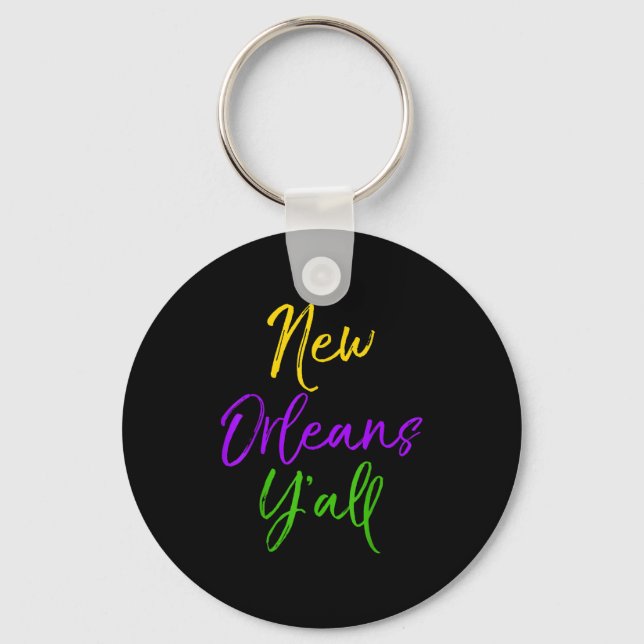 Llavero Southern Mardi Gras Quote Louisiana Gift New Orlea (Anverso)