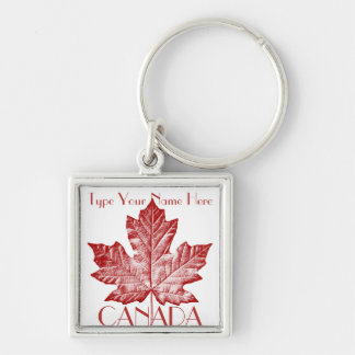 Llavero Souvenir de bandera de Canadá personalizado de la